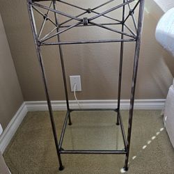 Plant stand or end table 
12" x 12" x 28"h