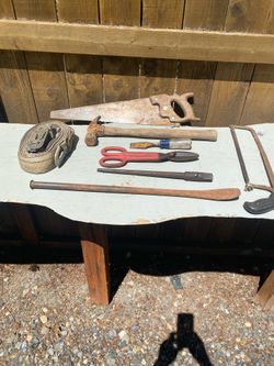 Tool Assortment - 8 pieces fair condition