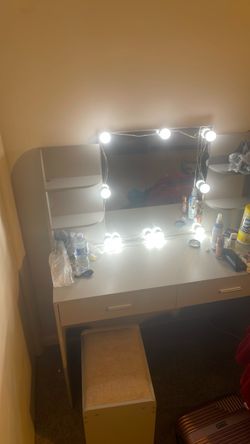 Vanity and chair