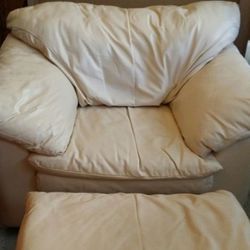 Soft easy chair & ottoman