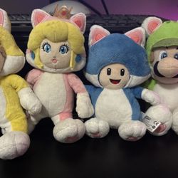 Nintendo Cat Mario Plushies