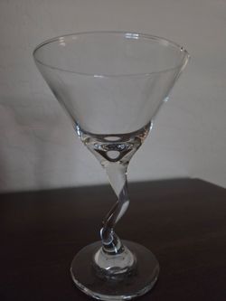 Martini Glasses, Unique curved stem, new giftable $3.00 ea