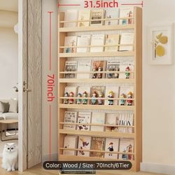 Brand New With Box 6-tier Behind The Door Bookshelf 