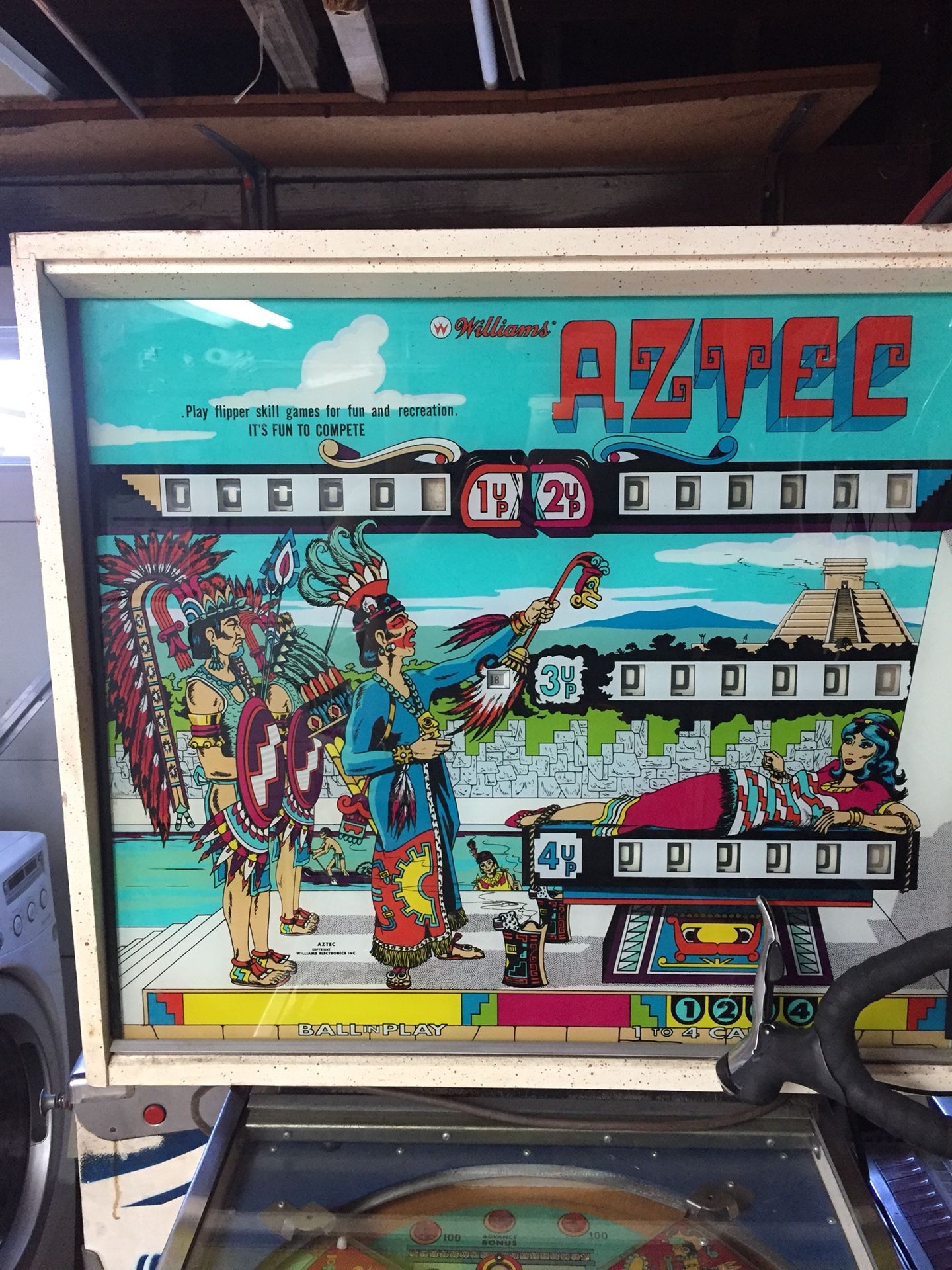 1976 William’s Aztec Pinball Machine