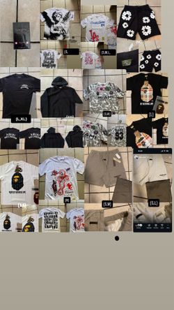 aloc,essentials,amiri,denim tears,bape