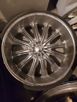 24 In Borhgini Chrome Rims