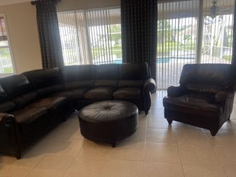 Full Sectional with Ottoman and Chair