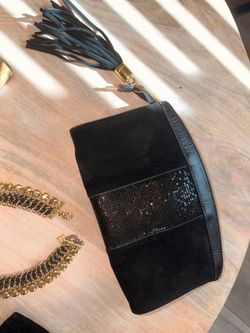 BCBG MAX AZRIA SUEDE HANDBAG - 👜 LIKE NEW