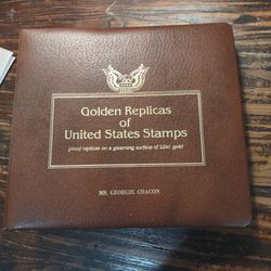 Golden Replica Of United States Stamps