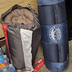 Camp Mat And Sleeping Bag 