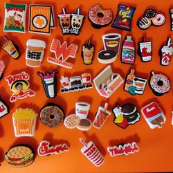 Whataburger,Takis, and More Jibbitz lot of 40

