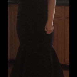 Black Off Shoulder Prom Dress L-xl