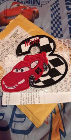 Cars iron on #3 (Noah)