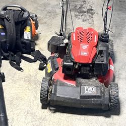 Bundle Up! Self propelled Mower And Backpack Blower