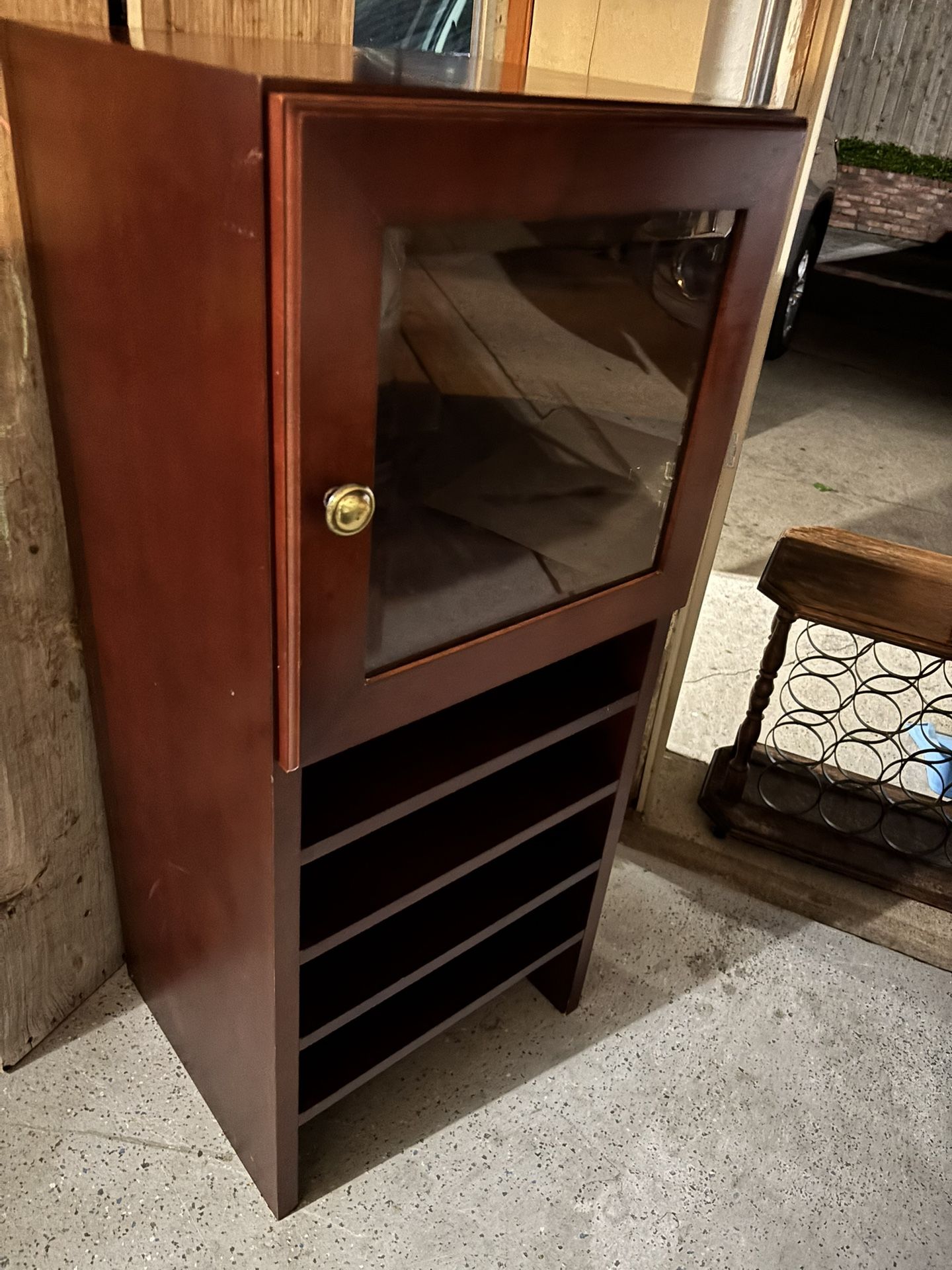 Solid Wood Shelf Or Cabinet (smaller shelf)