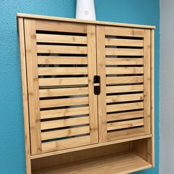 Bamboo Wall Medicine Cabinet/ Storage