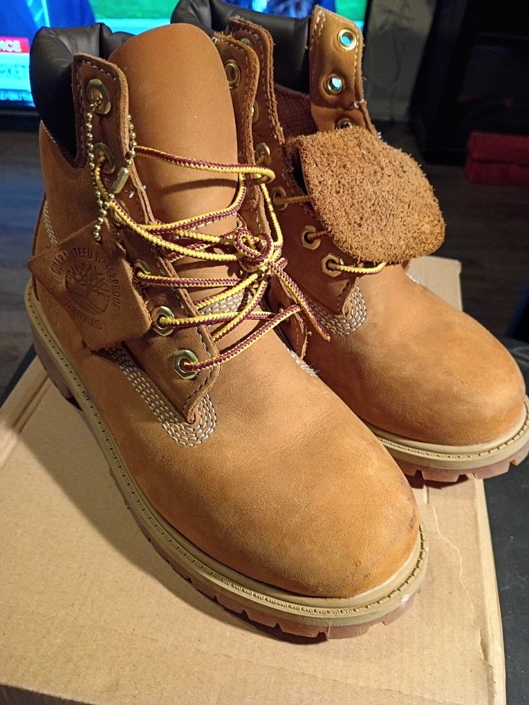 TIMBERLAND PREMIUM WHEAT CLASSIC BOOTS NUBUCK LEATHER KIDS