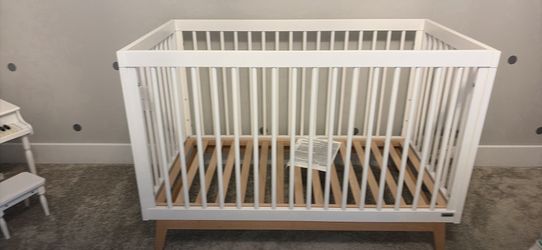 Dadada Soho 3 In 1 Convertible Crib Sage/natural