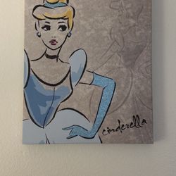 Cinderella Canvas Wall Decor
