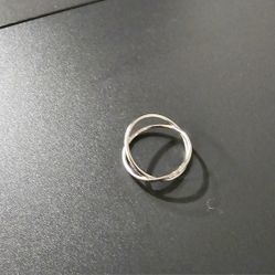 LADIES NEW SIZE 7 ESTATE FIND  RARE  CELTIC GEOMETRIC SILVER RING 