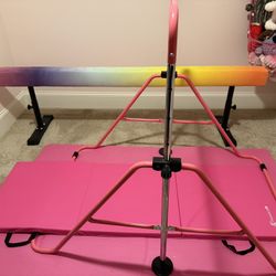 Gymnastics Balance Beam, Bar & Mat