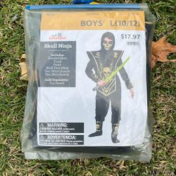 Skull Ninja Halloween Costume For Boy Size L