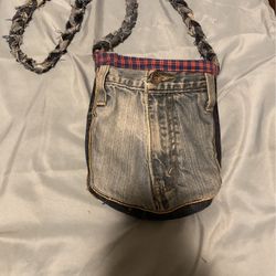 Handmade Recycled Denim Handbag/purse 