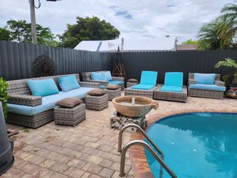 PATIO FURNITURE SET 17 PIECES