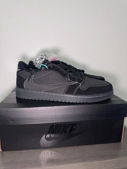 Air Jordan 1 Low Black Sneakers with Box