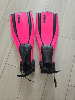 Mares Plana Avanti Open Heel Diving Fins Pink / Black Size S