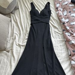 Black Formal Mermaid Dress (XXS)