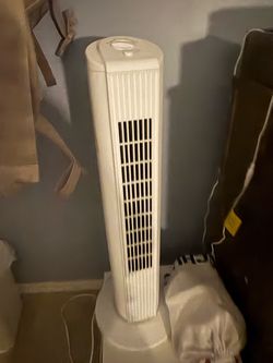 White rotating fan