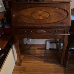 Antique Writing Desk With Chair