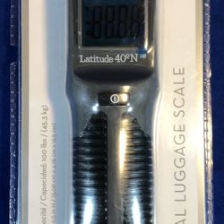 New Latitude 40N Digital Luggage Scale 100 Lb Capacity. for Sale