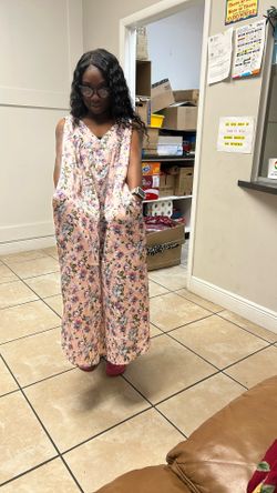 Beach Cover Up Or Dress One Size With Two Pockets