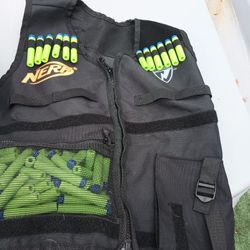 Chaleco Nerf Usado En Buenas Condiciones Con todo Ve En La Picture