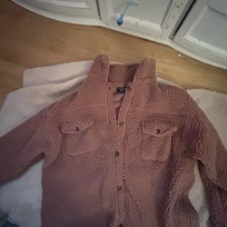 Fuzzy Warm Violet Pink Sweatshirt 