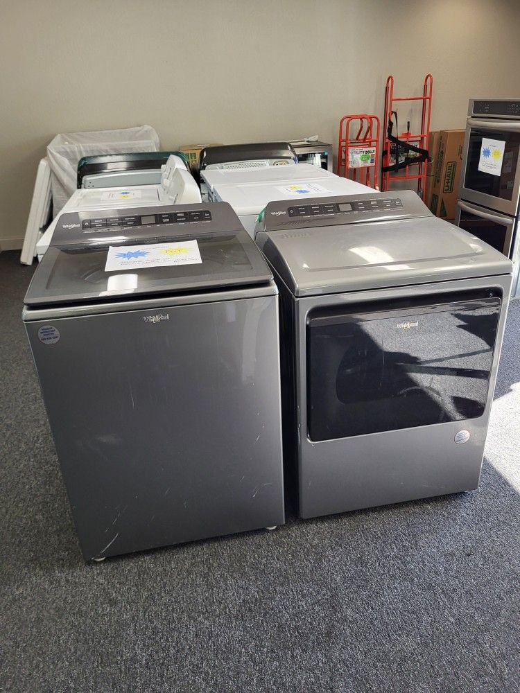 👻Wicked Good Sales! 2021/2022 Whirlpool Washer Dryer Electric Set-Warranty Included 
