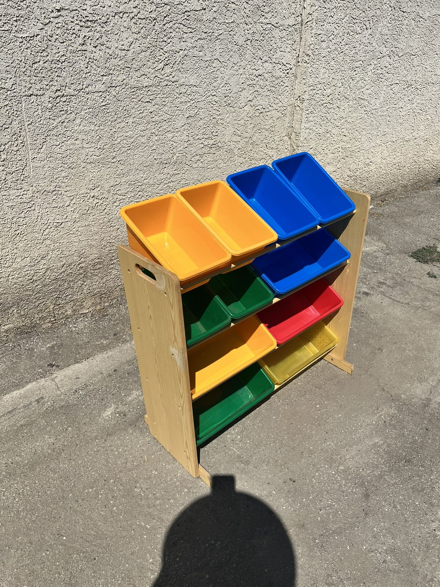 Kids’ Toy Organizer with 12 Colorful Bins