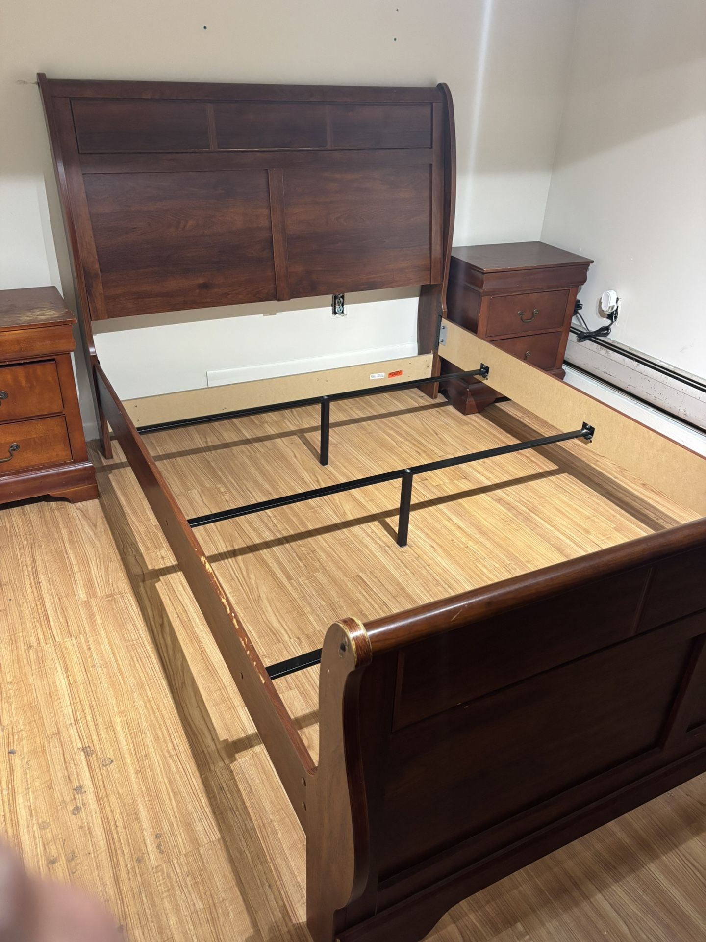 Bed Frame - Real Cherry Wood: Queen