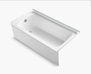 Sterling Ensemble 60" x 30" Vikrell bath, left drain