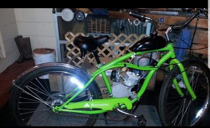 MOTORIZED REGIONS BANK BEACH CRUISER W BRAND NEW UPGRADED 80CC MOTOR KIT 36TOOTH SPROCKET