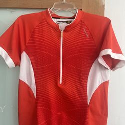 Nishiki Women's Red Cycling Jersey Size L