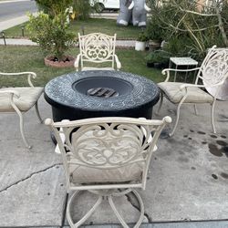 Fire Pit Patio Furniture 5p