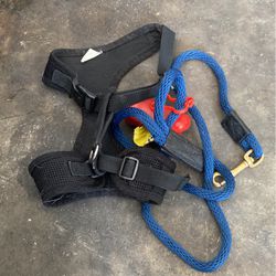 Medium Size Puppy Harness And Leash Free Poop Bag Carrier