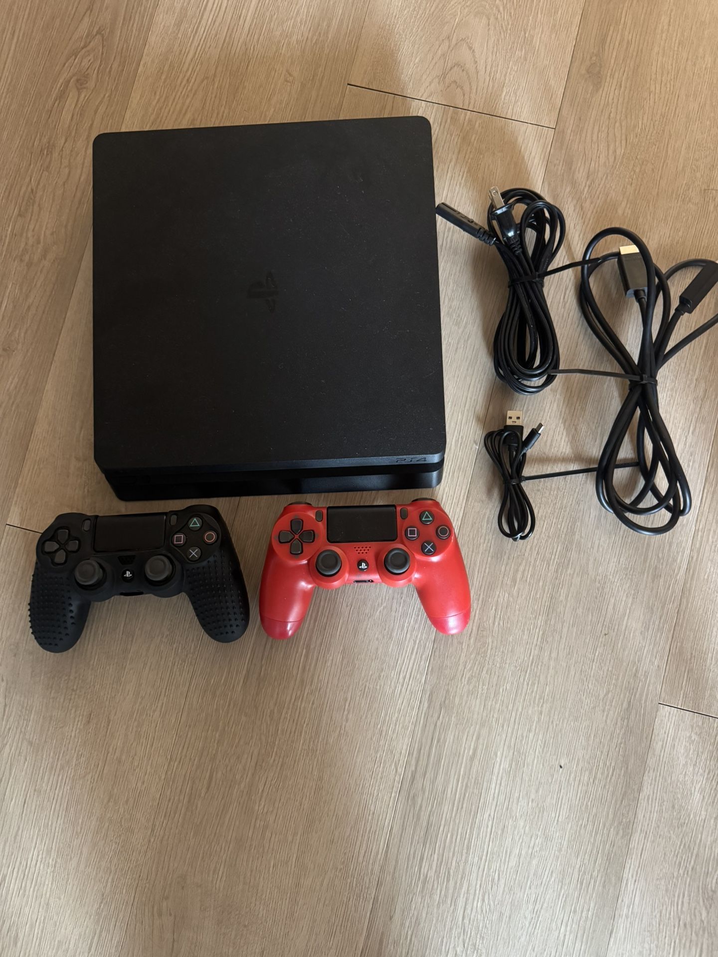 PS4 Slim With Two Controllers