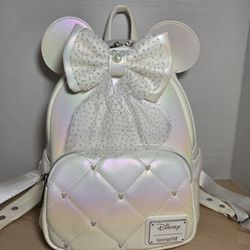 Minnie Mouse Iridescent Wedding Loungefly 