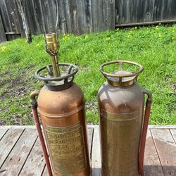 1930’s Brass Fire Extinguisher 