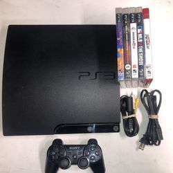 PS3 Console Bundle W/Games & Controller