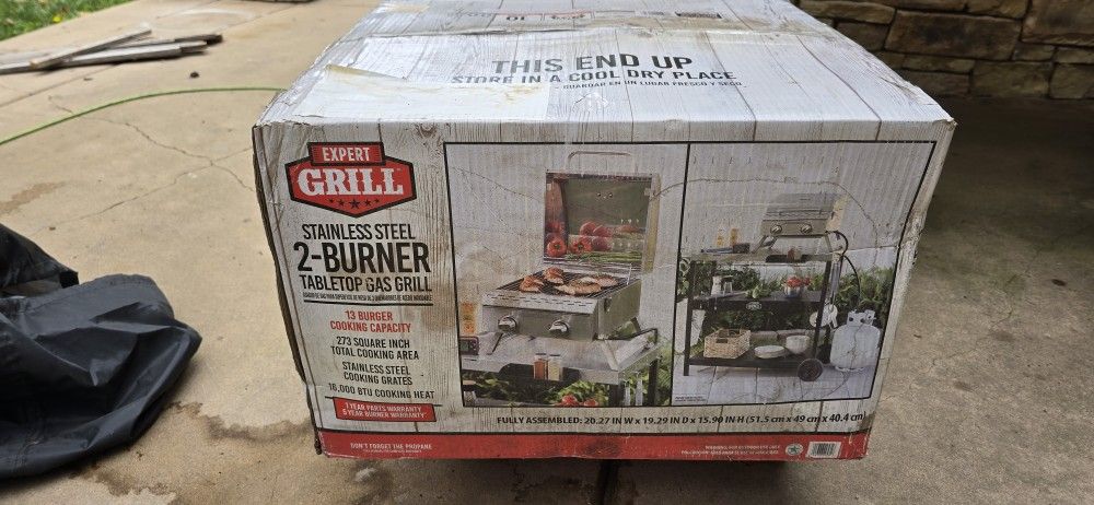 New never opened portable BBQ grill $30
